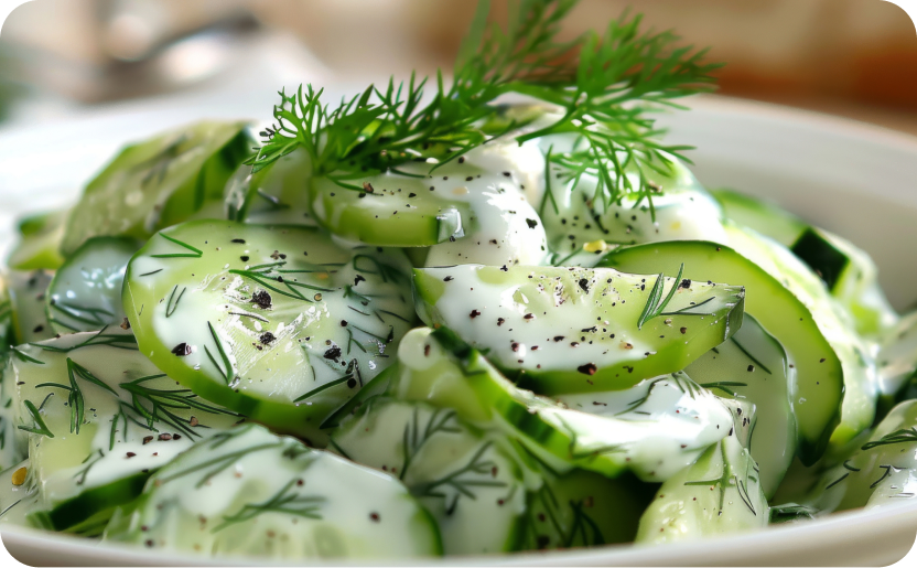 Immagine ricetta Insalata di cetriolo e yogurt